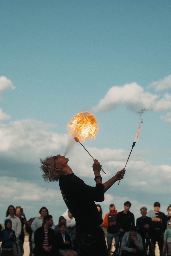 Fire breathing performance
